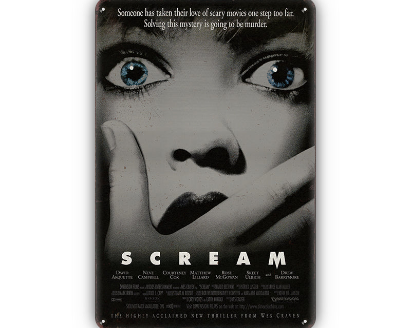 Metalen wandbord | Scream |