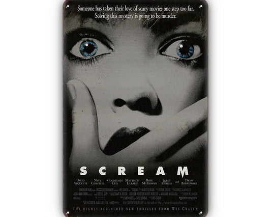 Metalen wandbord | Scream |