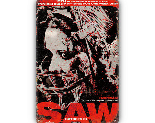 Metalen wandbord | Saw |