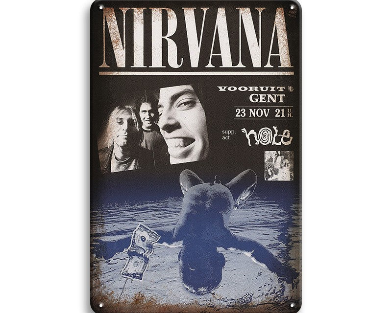 Metalen wandbord | Nirvana | Gent |