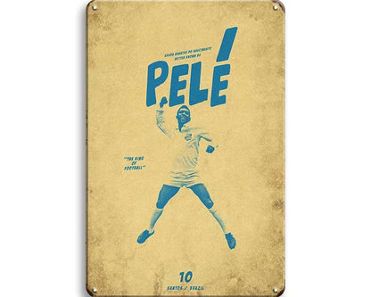 Metalen wandbord | Pelé |