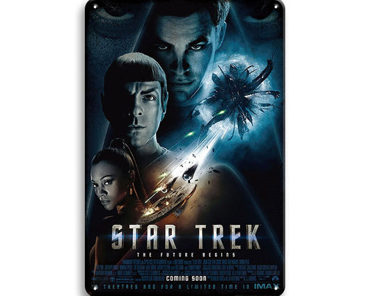 Metalen wandbord | Star Trek | The future begins |