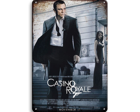 Metalen wandbord | Casino Royale |