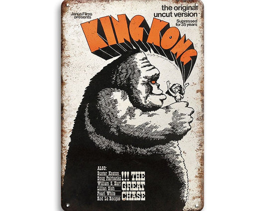 Metalen wandbord | King Kong |