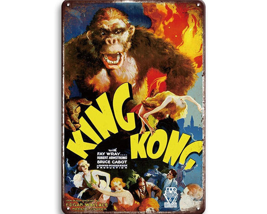 Metalen wandbord | King Kong |