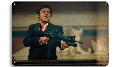 Metalen wandbord | Tony Montana |