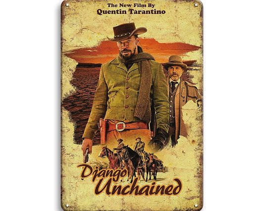 Metalen wandbord | Django Unchained |