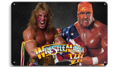 Metalen wandbord | Wrestle Mania VII |