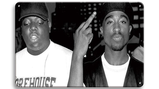 Metalen wandbord | Tupac Shakur en Biggie Smalls |