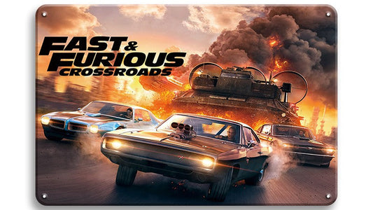 Metalen wandbord | Fast & Furious Crossroads |