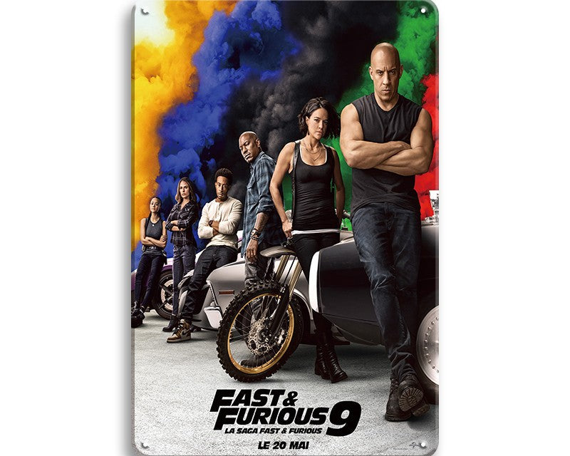 Metalen wandbord | Fast & Furious 9 |