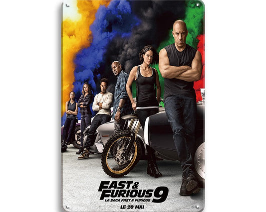 Metalen wandbord | Fast & Furious 9 |