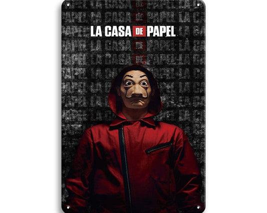 Metalen wandbord | La Casa De Papel |