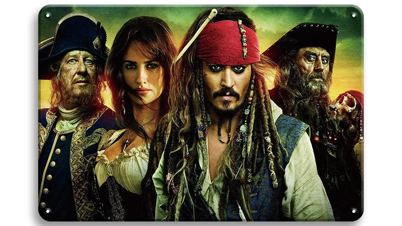 Metalen wandbord | Pirates of the Caribbean |