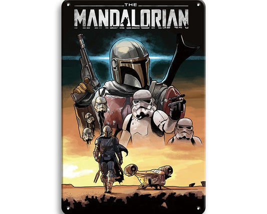 Metalen wandbord | The Mandalorian |