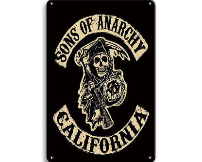 Metalen wandbord | Sons Of Anarchy | California |