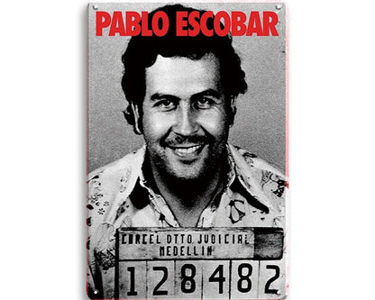 Metalen wandbord | Pablo Escobar |