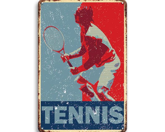 Metalen wandbord | Tennis |