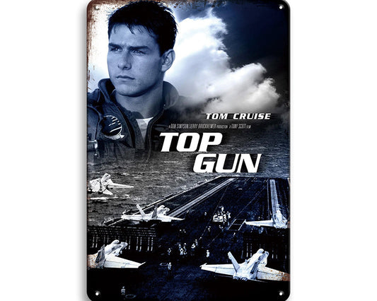 Metalen wandbord | Tom Cruise | Top Gun #2 |