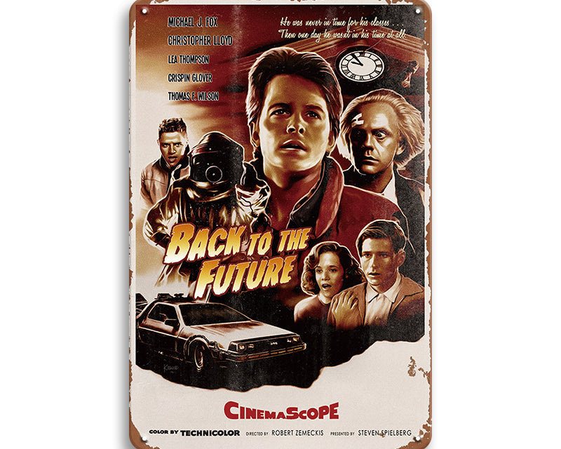 Metalen wandbord | Back To The Future |