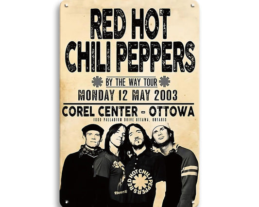 Metalen wandbord | Red Hot Chili Peppers |