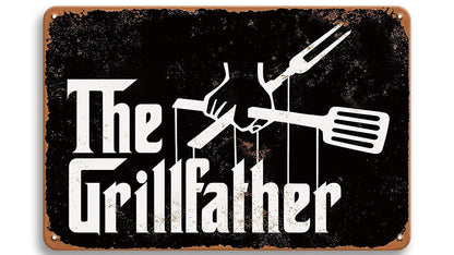 Metalen wandbord | The grillfather |