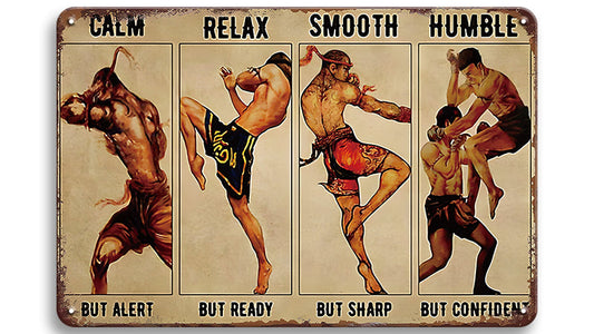 Metalen wandbord | Karate |