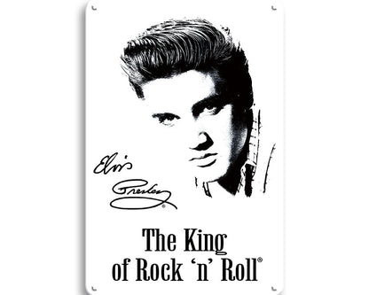 Metalen wandbord | Elvis Presley | The King of Rock 'n' Roll |