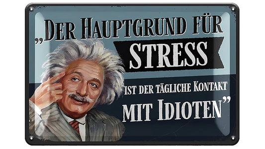 Metalen wandbord | Albert Einstein |