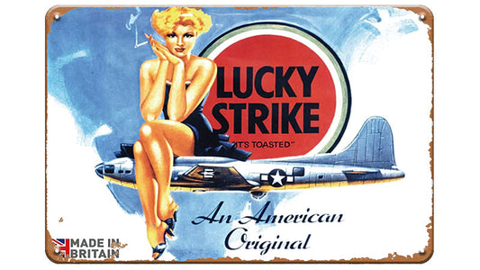 Metalen wandbord | Lucky Strike | An American Original |