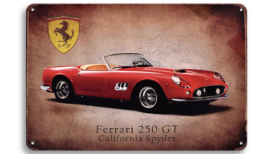 Metalen wandbord | Ferrari 250 GT | California Spyder |