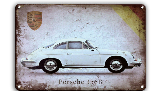 Metalen wandbord | Porsche 356B |