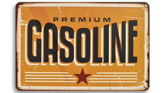 Metalen wandbord | Premium gasoline |