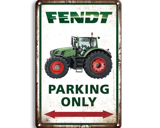 Metalen wandbord | Fendt parking only |