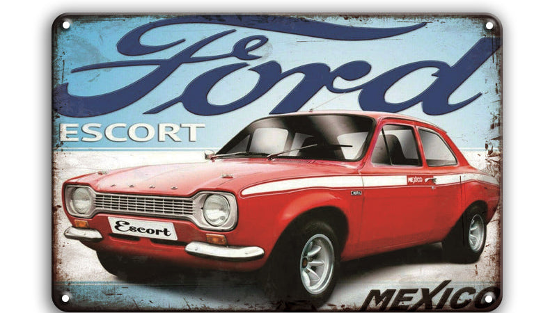 Metalen wandbord | Ford Escort Mexico |