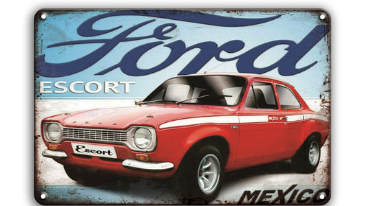 Metalen wandbord | Ford Escort Mexico |