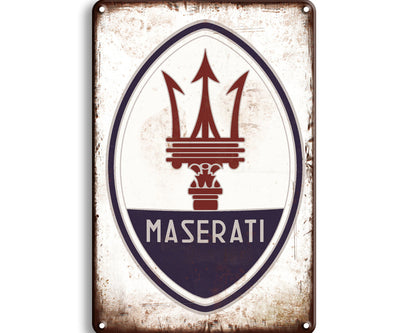 Metalen wandbord | Maserati |