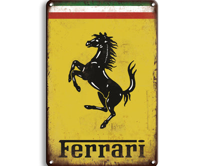 Metalen wandbord | Ferrari |