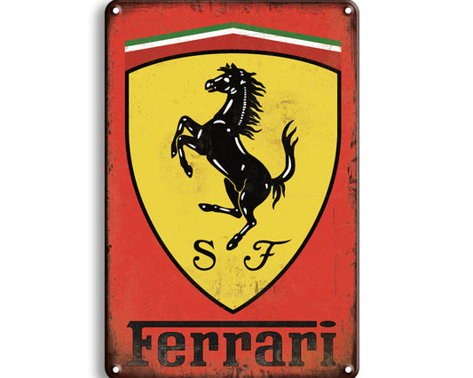 Metalen wandbord | Ferrari |