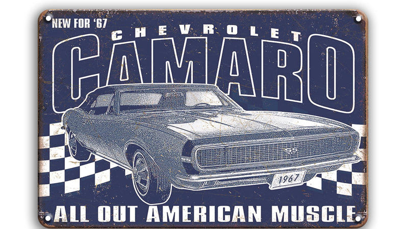 Metalen wandbord | Chevrolet Camaro |