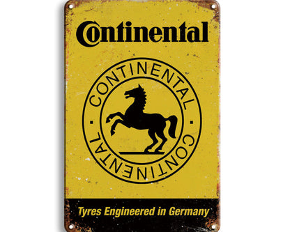 Metalen wandbord | Continental |