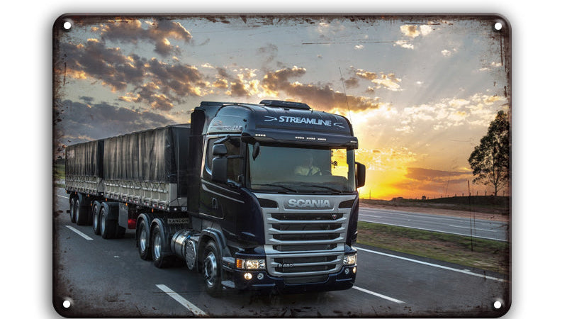 Metalen wandbord | Scania | Vrachtwagen #2 |