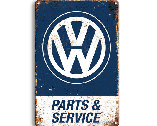 Metalen wandbord | Volkswagen | Parts & service |