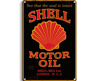 Metalen wandbord | Shell | Motor oil |