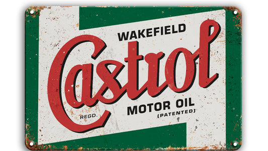 Metalen wandbord | Wakefield Castrol | Motor oil |