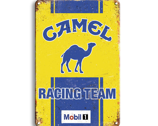 Metalen wandbord | Camel | Racing team |
