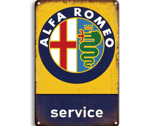 Metalen wandbord | Alfa Romeo | Service |