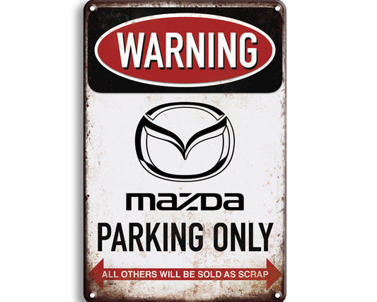Metalen wandbord | Mazda | Parking only |