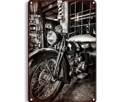 Metalen wandbord | Motor |