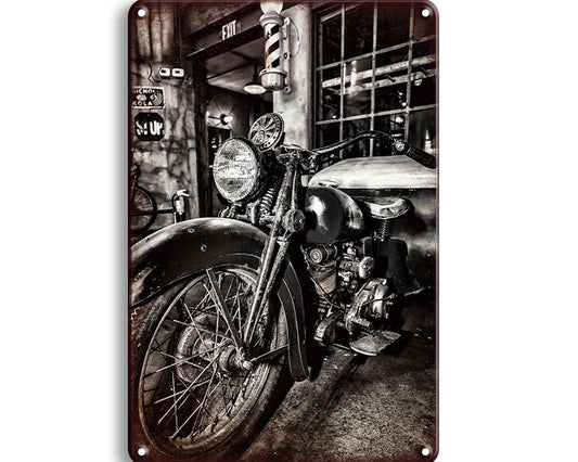 Metalen wandbord | Motor |